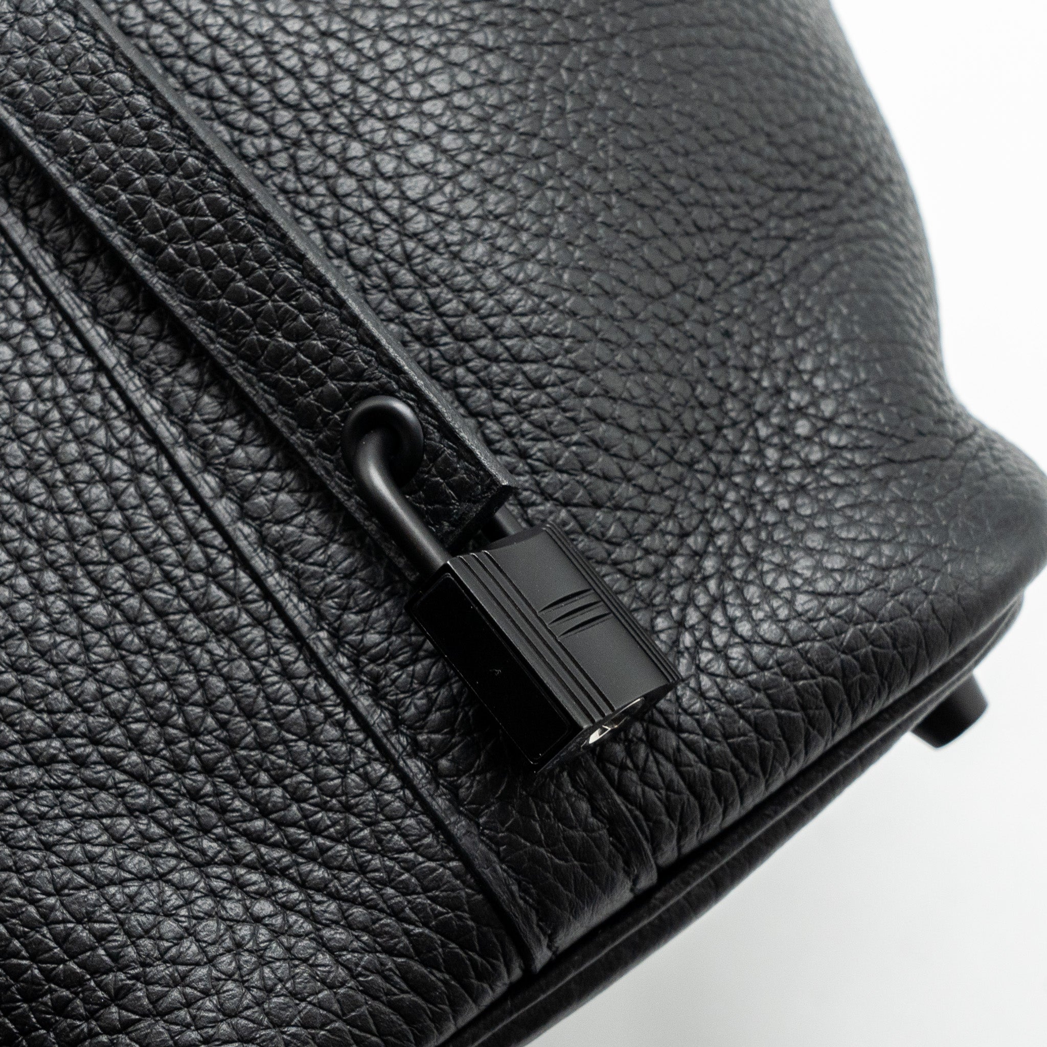 HERMES PICOTIN 18 LOCK BAG CLEMENCE SO BLACK WITH BLACK HARDWARE