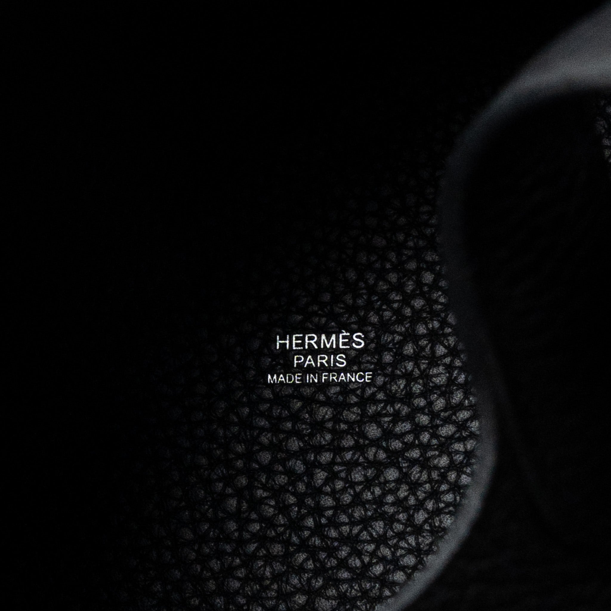 HERMES PICOTIN 18 LOCK BAG CLEMENCE SO BLACK WITH BLACK HARDWARE