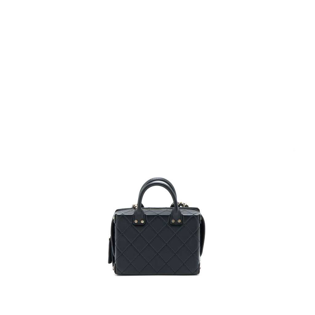 CHANEL 22B SMALL VANITY CASE CALFSKIN BLACK GHW (MICROCHIP)
