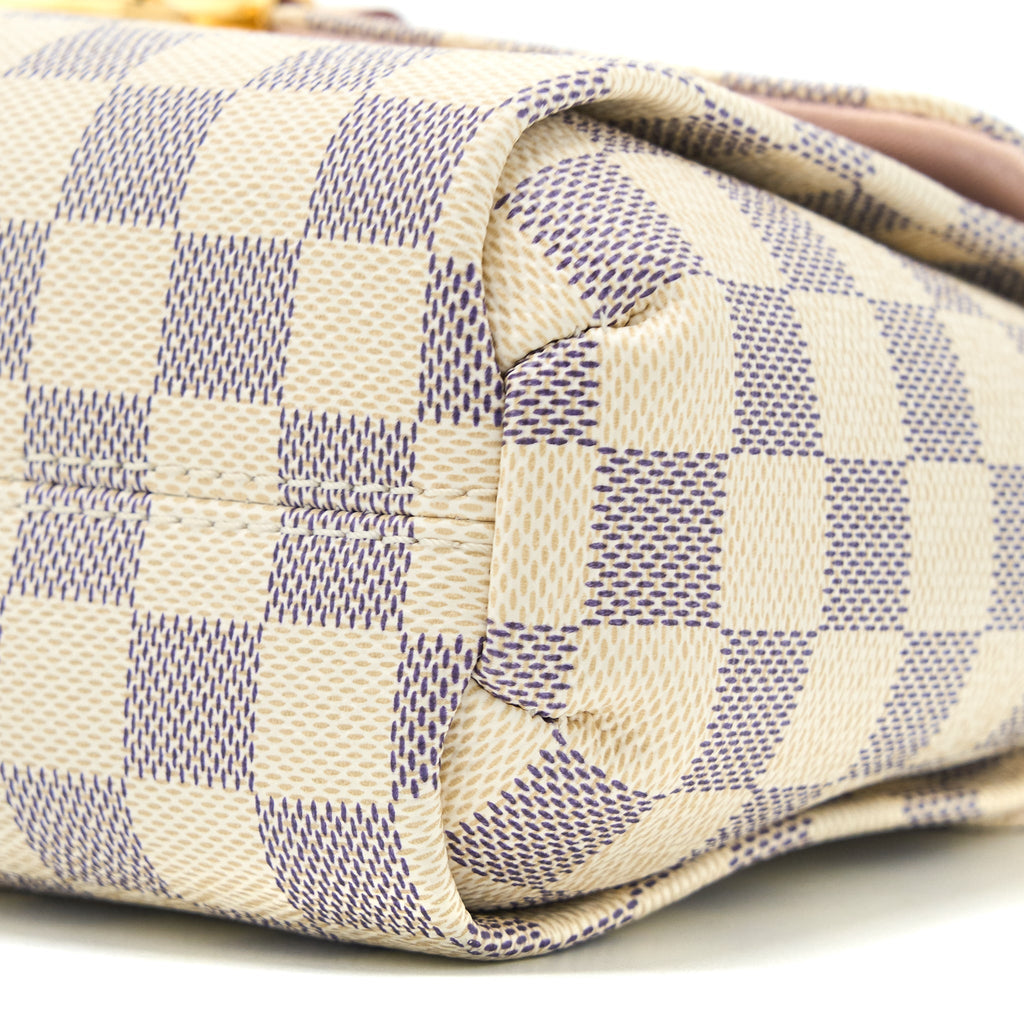 LOUIS VUITTON CROISETTE BAG DAMIER AZUR CANVAS GHW