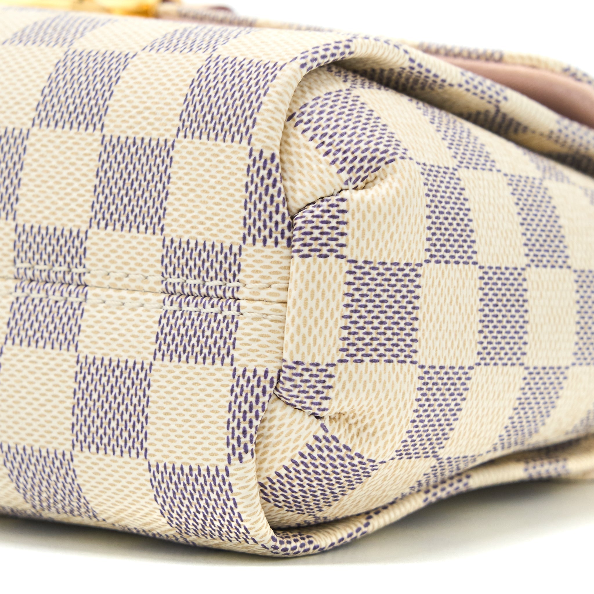 LOUIS VUITTON CROISETTE BAG DAMIER AZUR CANVAS GHW