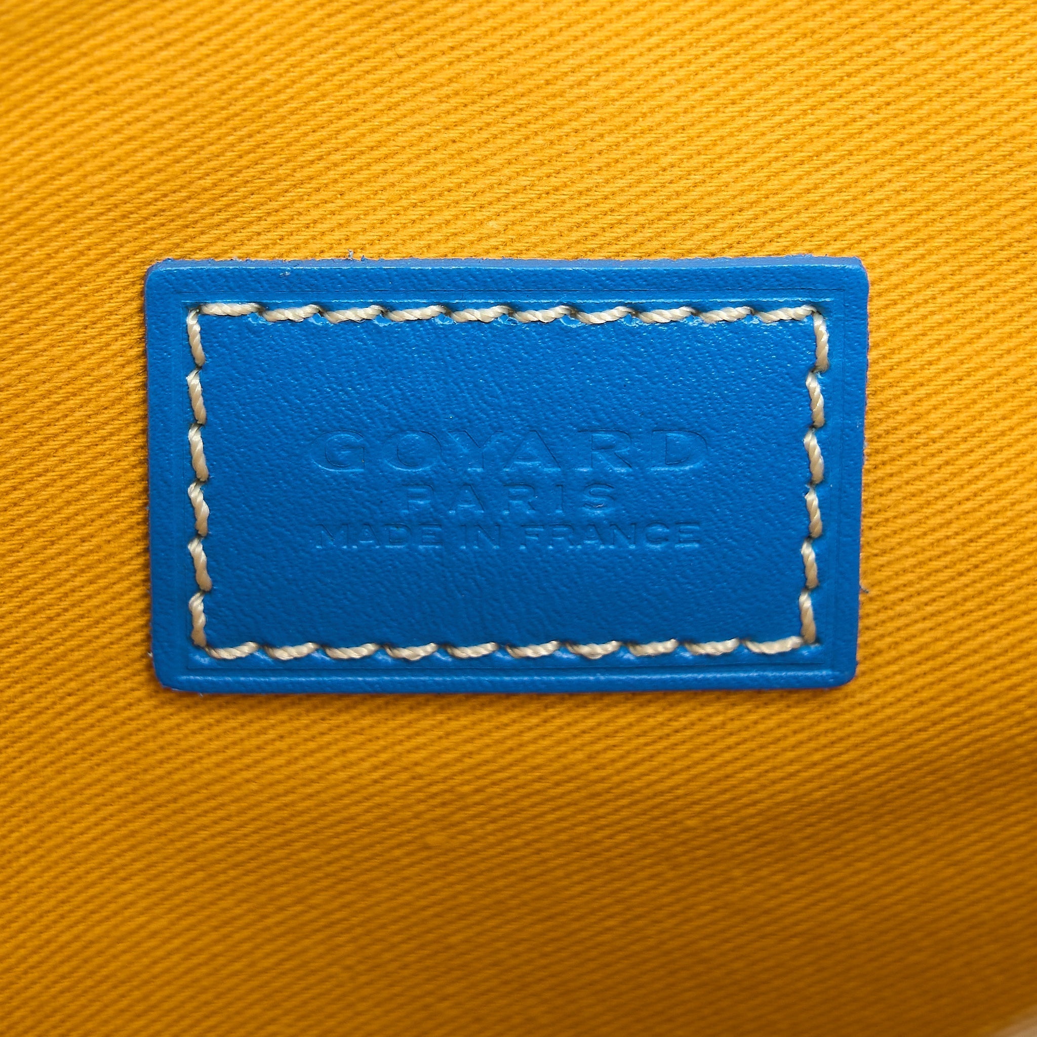 GOYARD SENAT MM POCKET GOYARDINE CANVAS BLUE SHW
