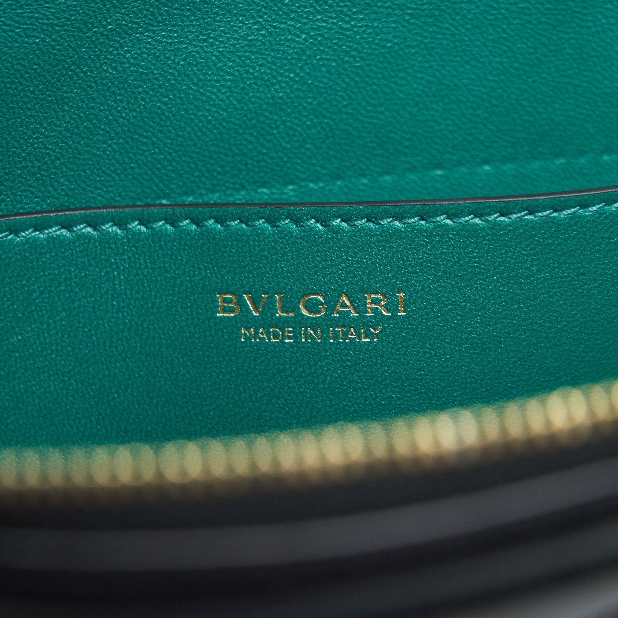 BVLGARI SERPENTI CLUTCH BLACK WITH LGHW