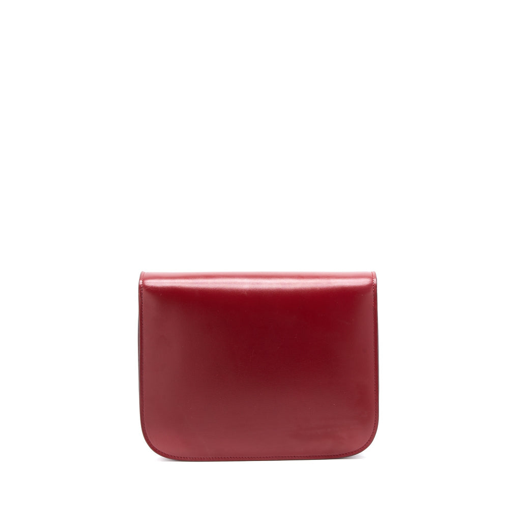 CELINE MEDIUM CLASSIC BOX BAG CALFSKIN RED GHW