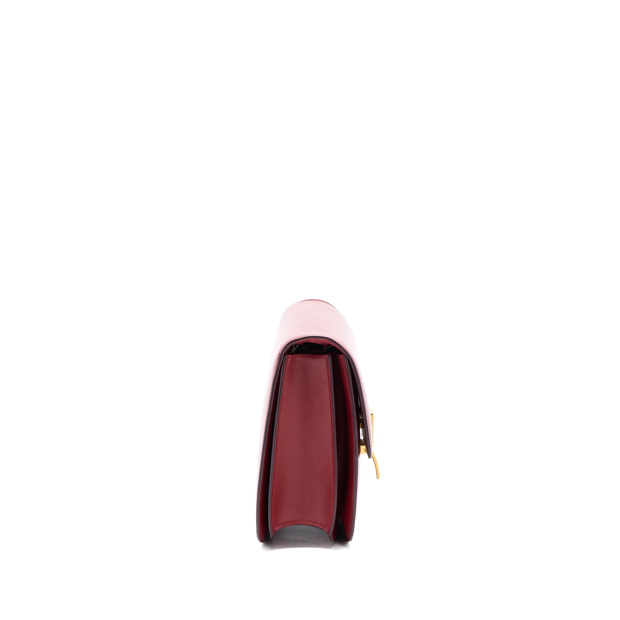CELINE MEDIUM CLASSIC BOX BAG CALFSKIN RED GHW