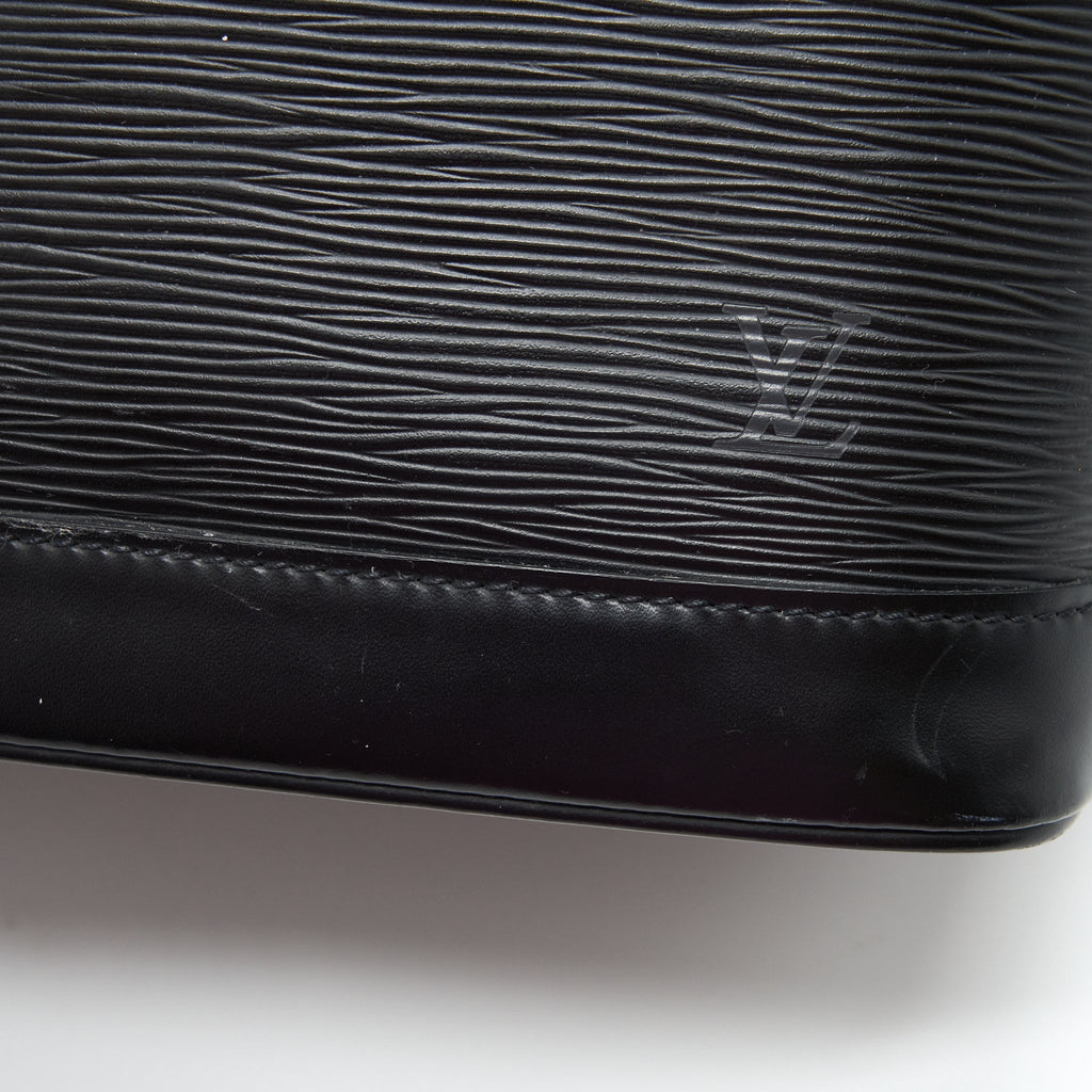LOUIS VUITTON ALMA BAG EPI BLACK GHW