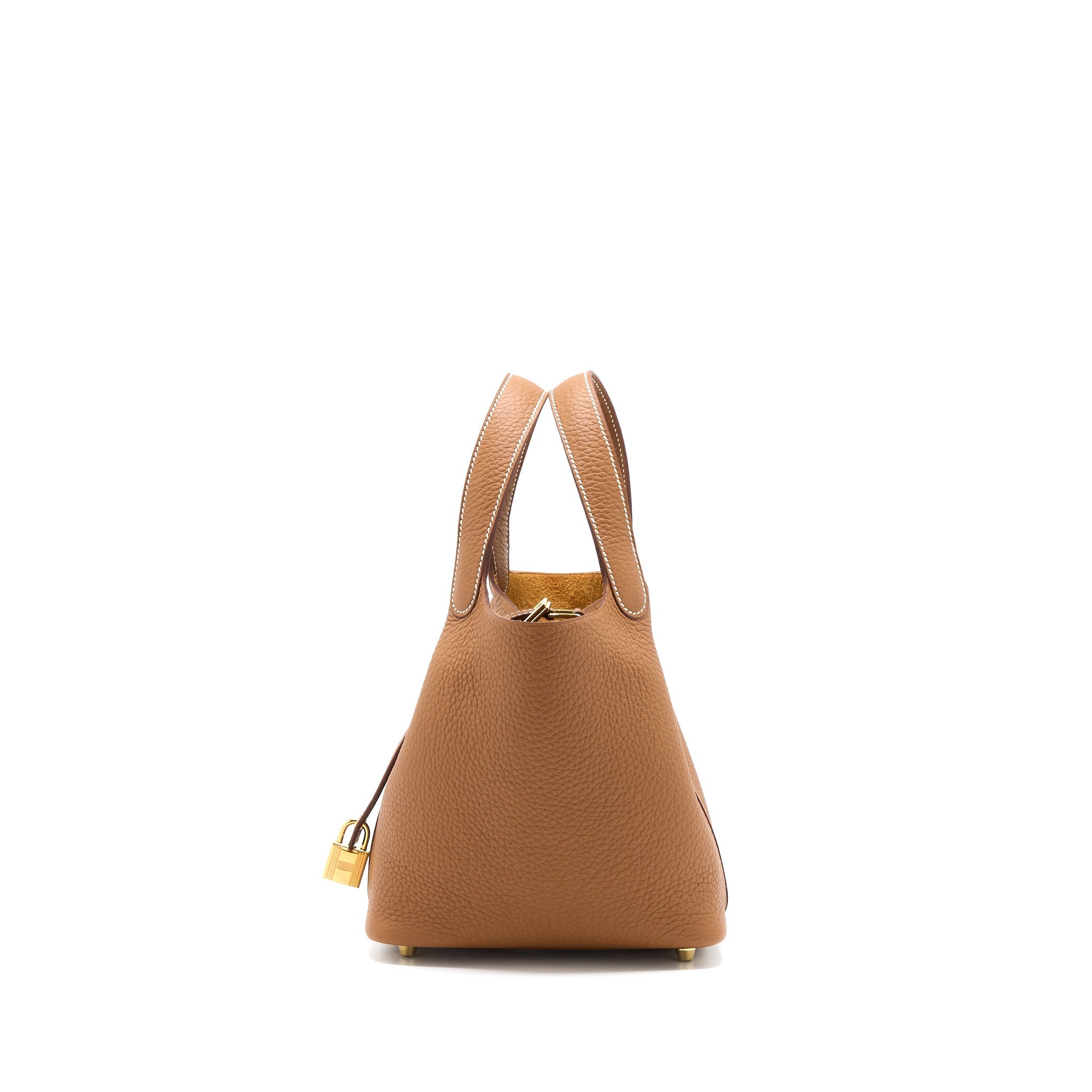 HERMES PICOTIN 18 LOCK BAG CLEMENCE GOLD GHW