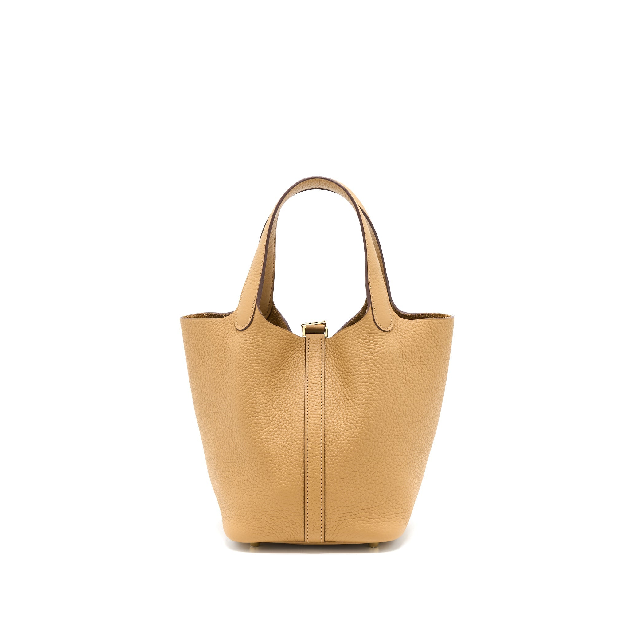 HERMES PICOTIN 18 LOCK BAG CLEMENCE BISCUIT GHW