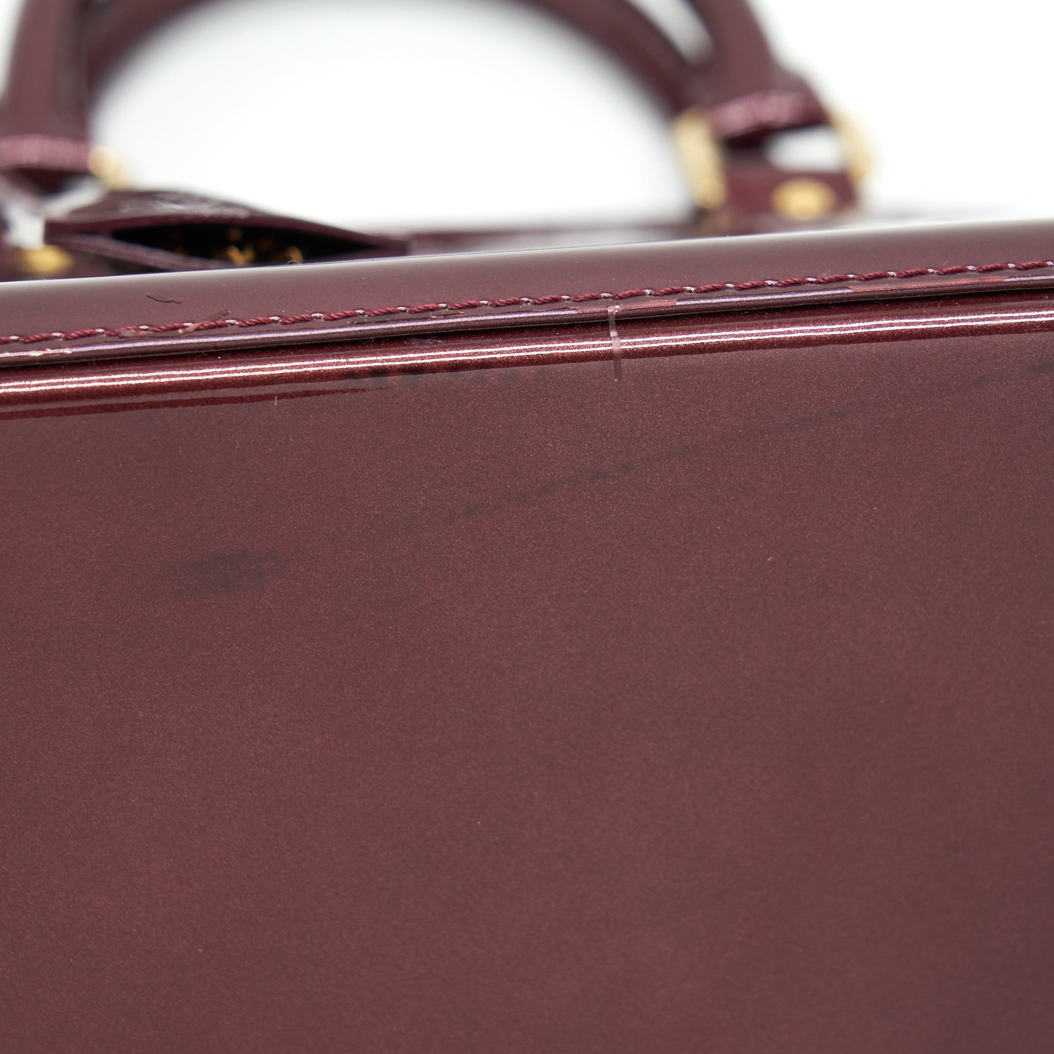 LOUIS VUITTON ALMA PM PATENT AMARANTE GHW