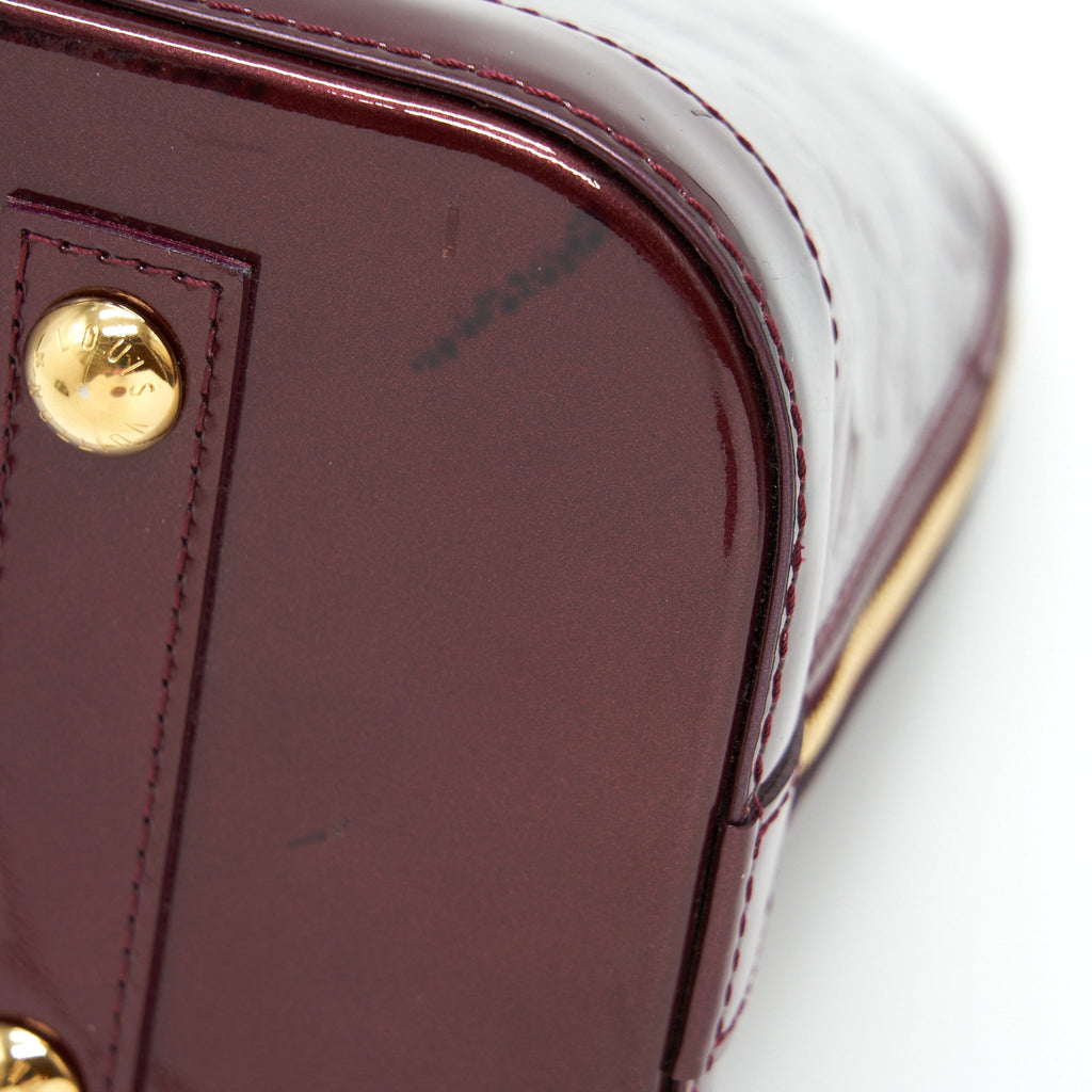 LOUIS VUITTON ALMA PM PATENT AMARANTE GHW