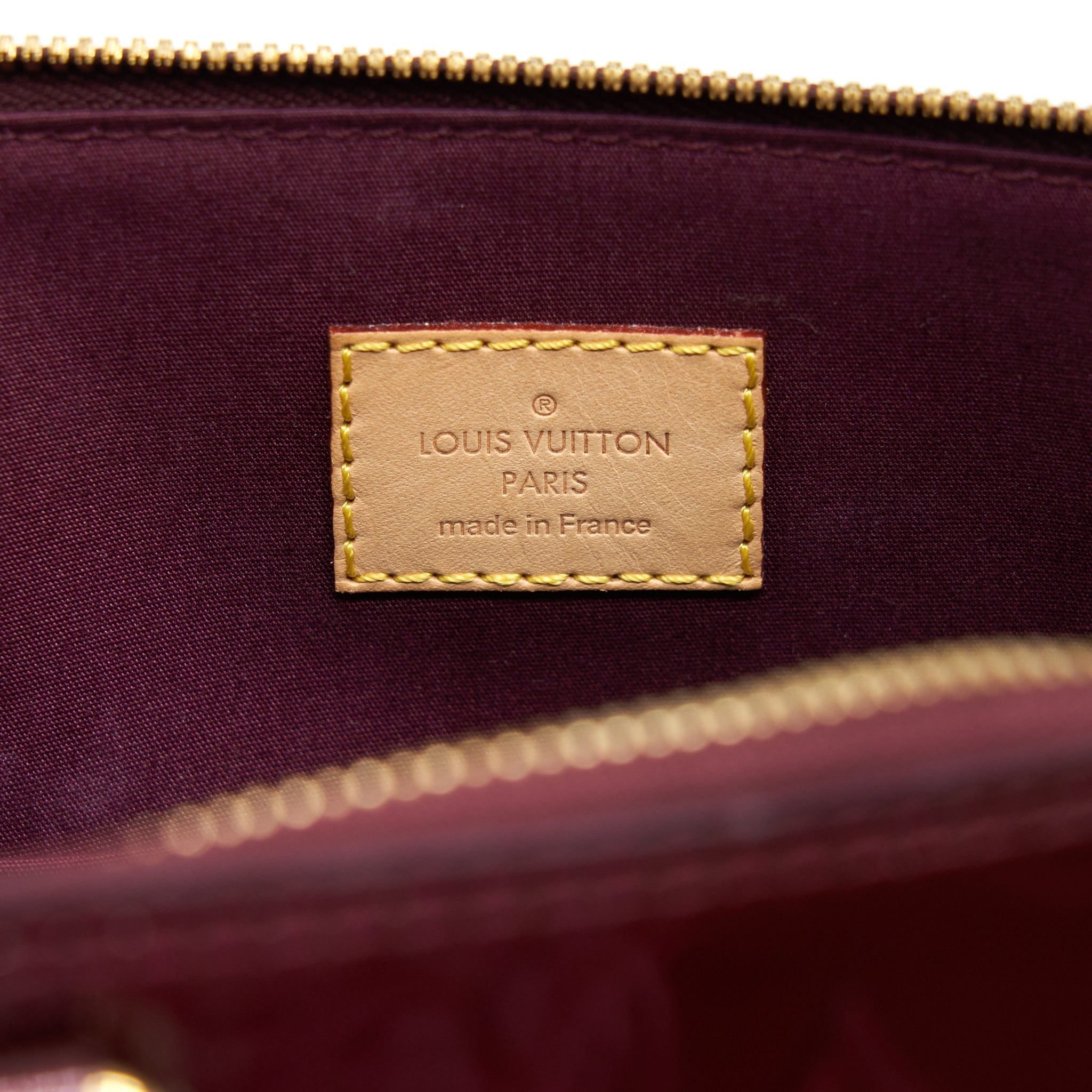 LOUIS VUITTON ALMA PM PATENT AMARANTE GHW