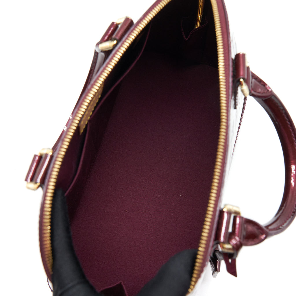 LOUIS VUITTON ALMA PM PATENT AMARANTE GHW