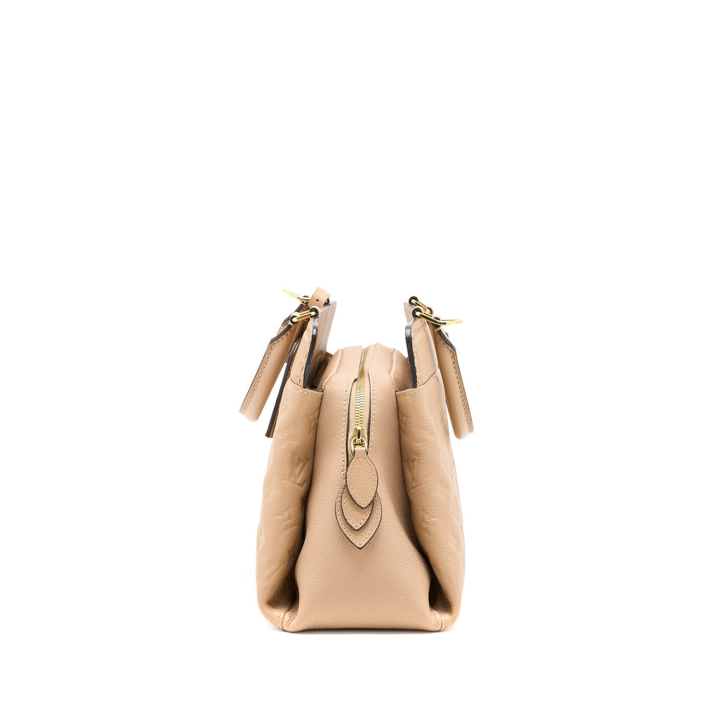 LOUIS VUITTON VOSGES MM MONOGRAM EMPREINTE DARK BEIGE GHW