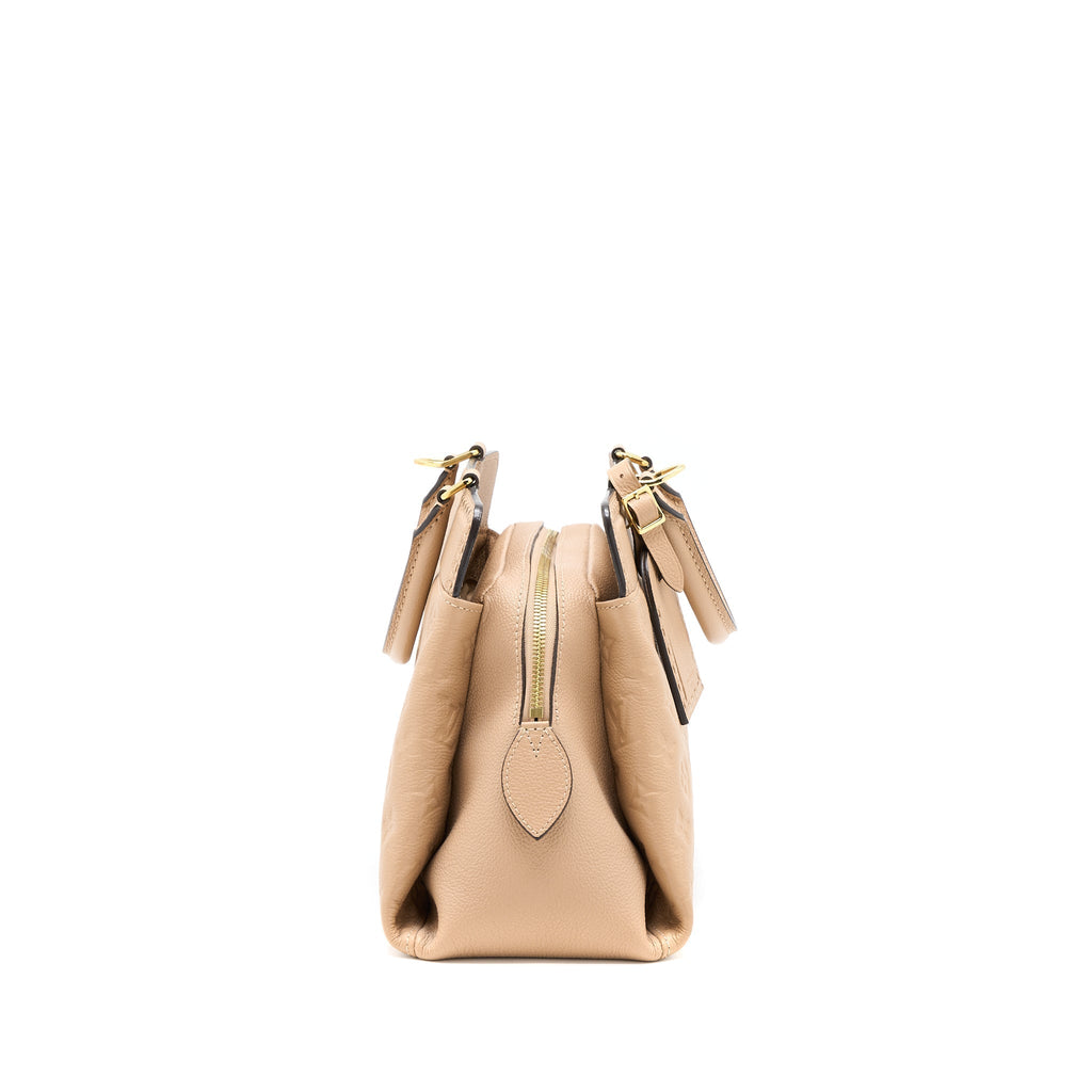 LOUIS VUITTON VOSGES MM MONOGRAM EMPREINTE DARK BEIGE GHW