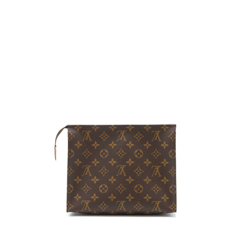 LOUIS VUITTON TOILETRY POCHETTE 26 MONOGRAM CANVAS GHW