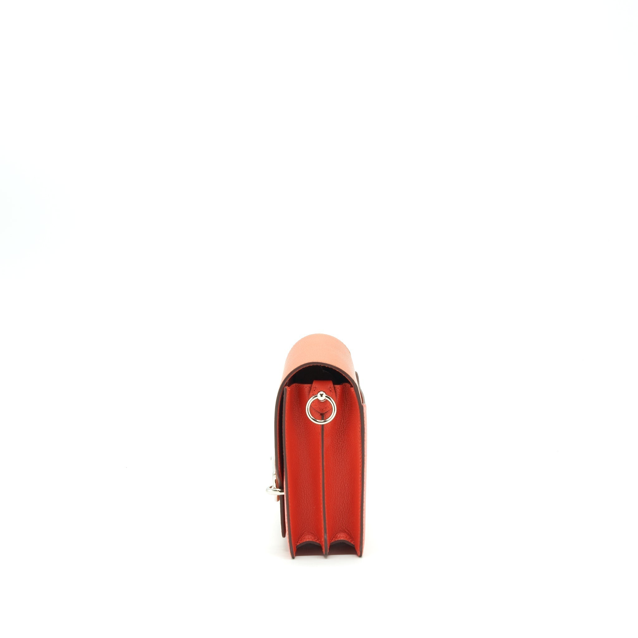 HERMES MINI ROULIS EVERCOLOR BICOLOR CAPUCINE / TERRE BATTUE SHW