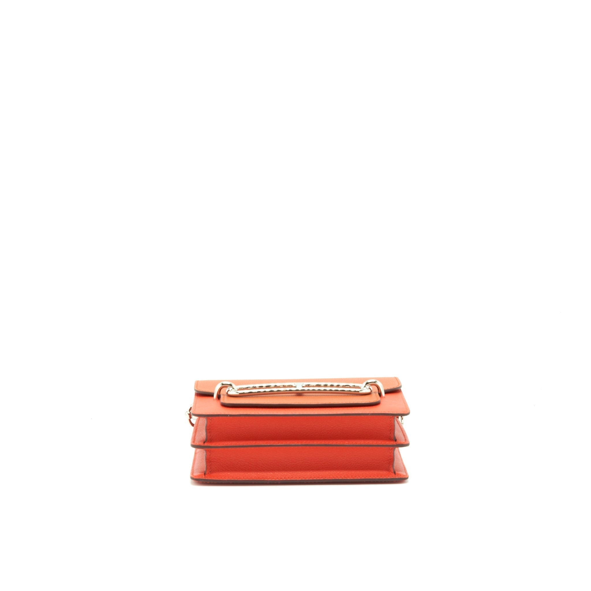 HERMES MINI ROULIS EVERCOLOR BICOLOR CAPUCINE / TERRE BATTUE SHW