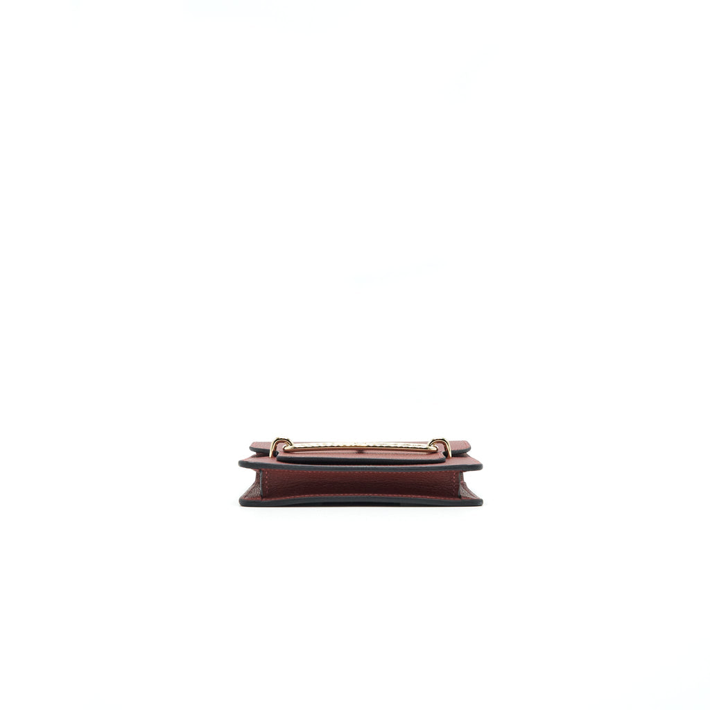 HERMES ROULIS SLIM EVERCOLOR ROUGE H WITH GHW