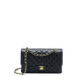 CHANEL MEDIUM CLASSIC DOUBLE FLAP BAG CAVIAR BLACK GHW (MICROCHIP)