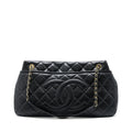 CHANEL MATELASSE CHAIN TOTE BAG CAVIAR BLACK GHW