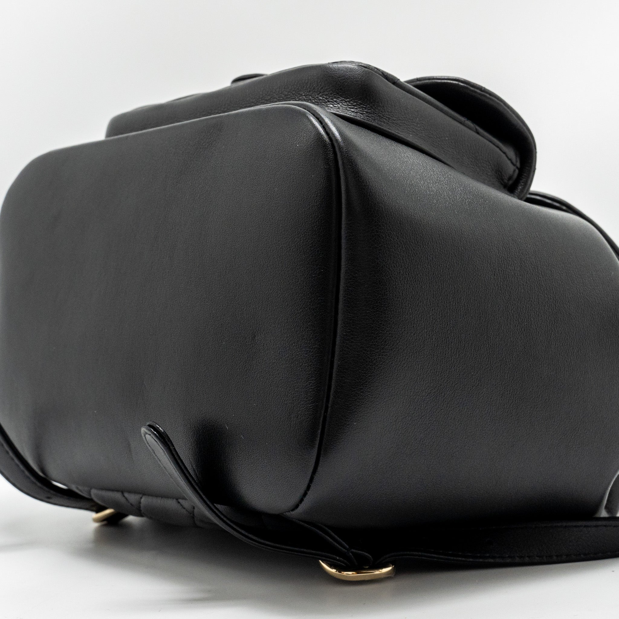 CHANEL 23C LARGE DUMA BACKPACK CALFSKIN BLACK LGHW (MICROCHIP)