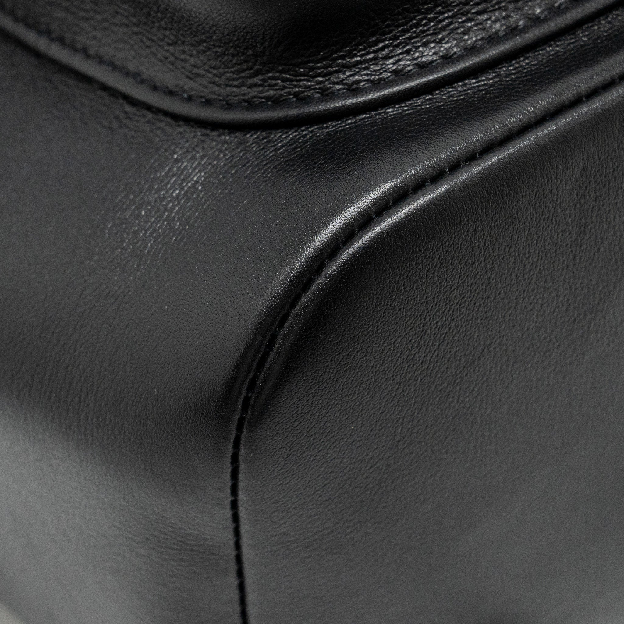 CHANEL 23C LARGE DUMA BACKPACK CALFSKIN BLACK LGHW (MICROCHIP)