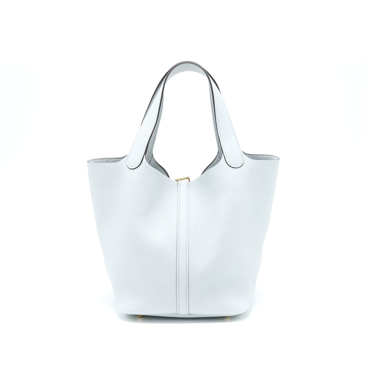 Hermes Picotin 22 Clemence Bleu Pale GHW