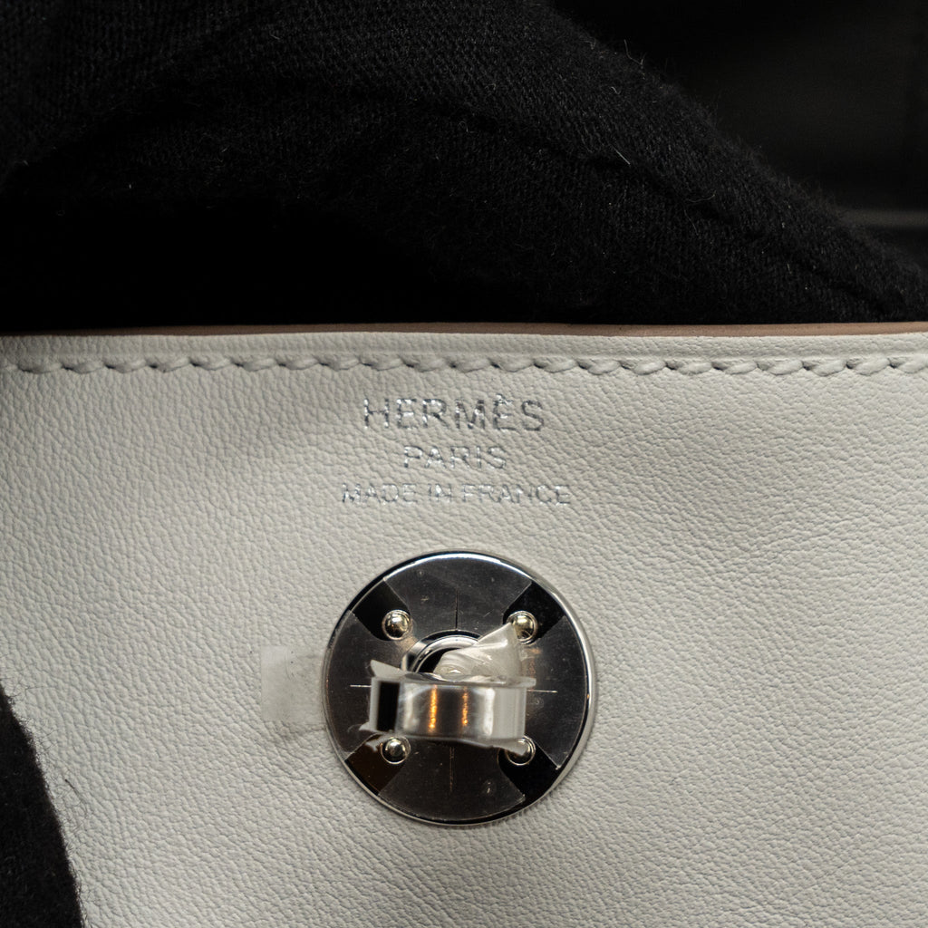 HERMES MINI LINDY SWIFT GRIS PALE / GRIS MEYER SHW
