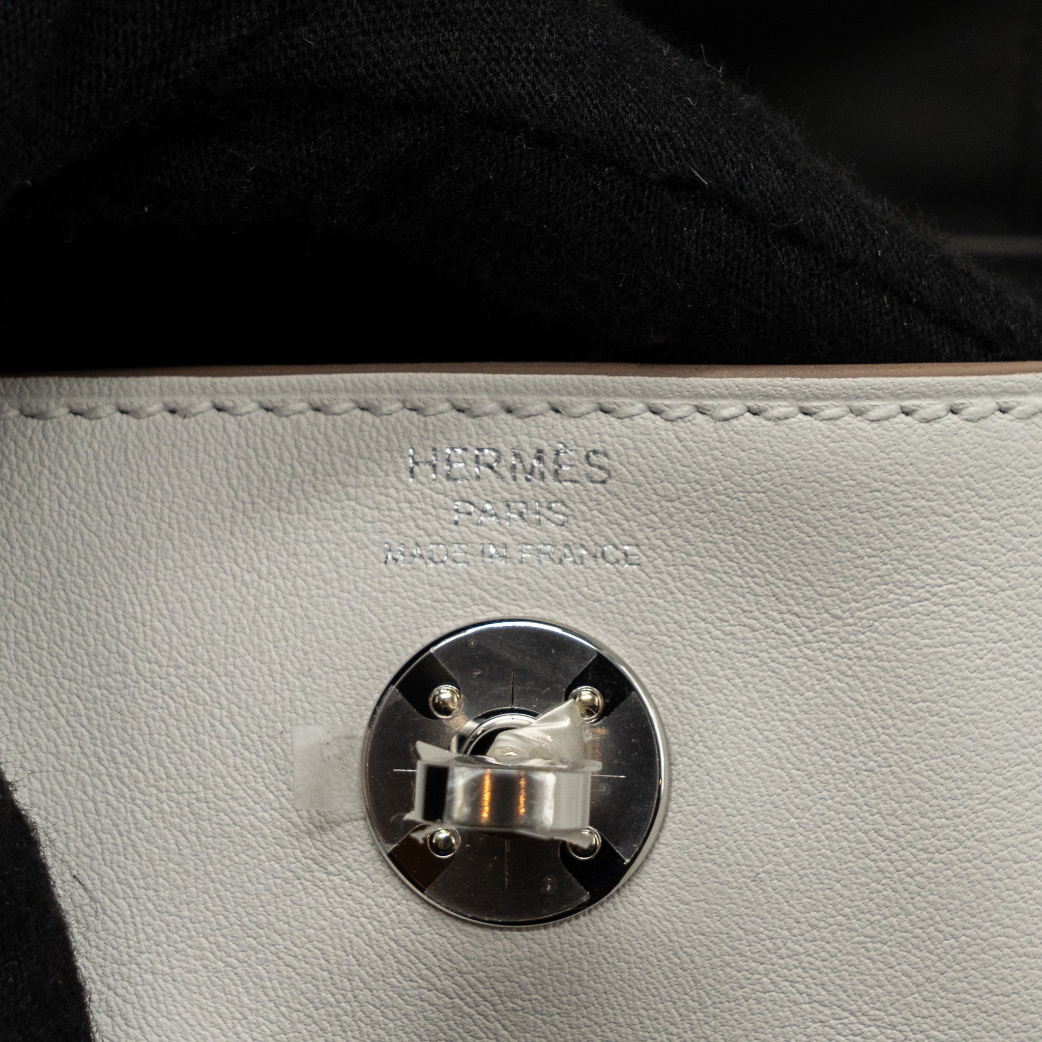 HERMES MINI LINDY SWIFT GRIS PALE / GRIS MEYER SHW