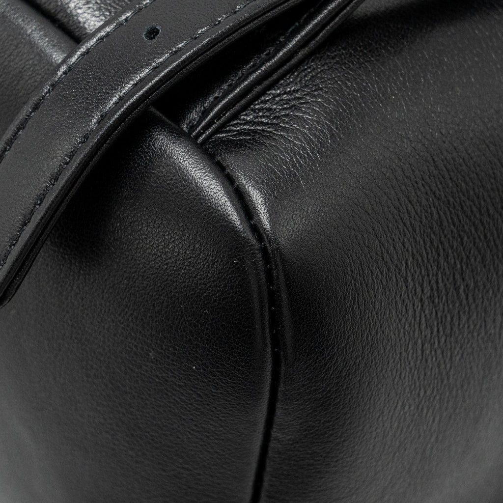 CHANEL 23C LARGE DUMA BACKPACK CALFSKIN BLACK LGHW (MICROCHIP)
