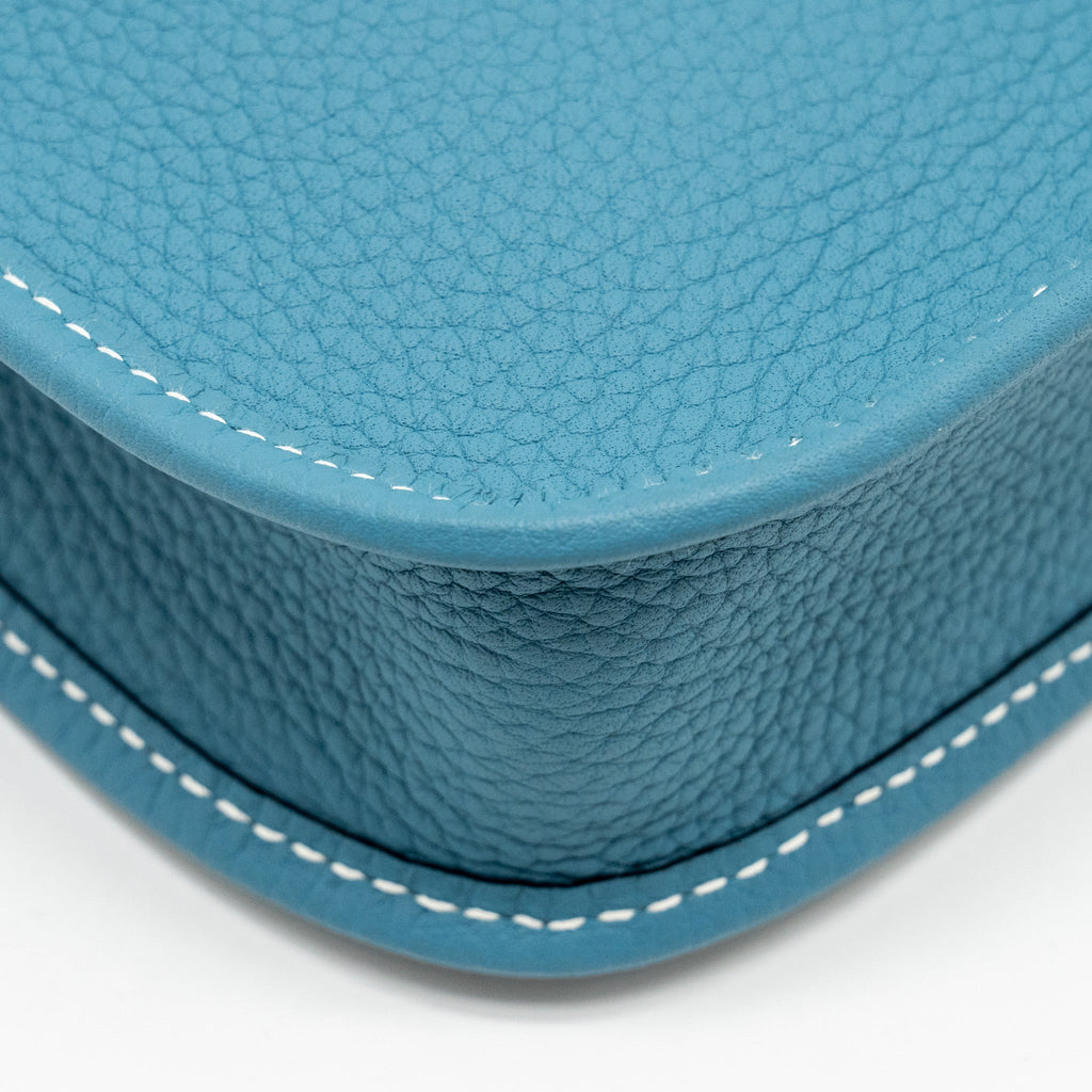 HERMES MINI EVELYNE CLEMENCE NEW BLUE JEAN SHW