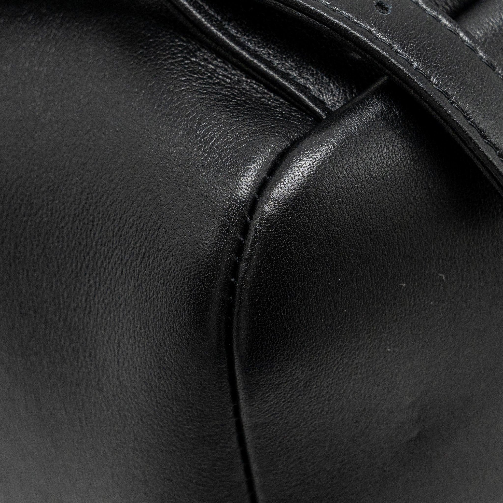 CHANEL 23C LARGE DUMA BACKPACK CALFSKIN BLACK LGHW (MICROCHIP)