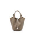 Hermes Picotin 18 Lock Bag Clemence Etoupe SHW