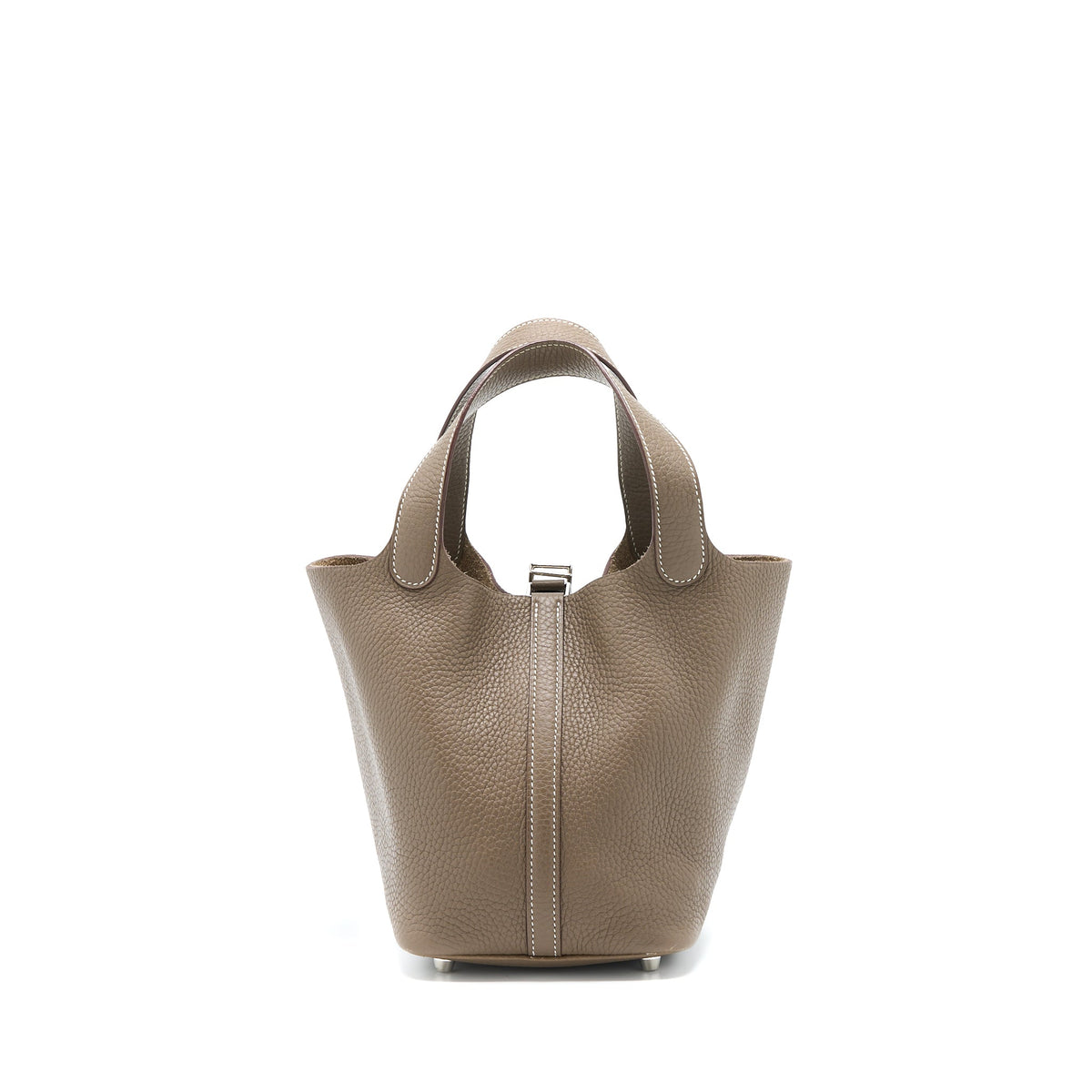 Hermes Picotin 18 Lock Bag Clemence Etoupe SHW