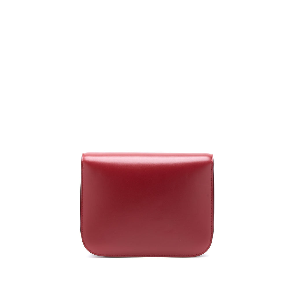 CELINE MEDIUM CLASSIC BOX BAG CALFSKIN RED GHW