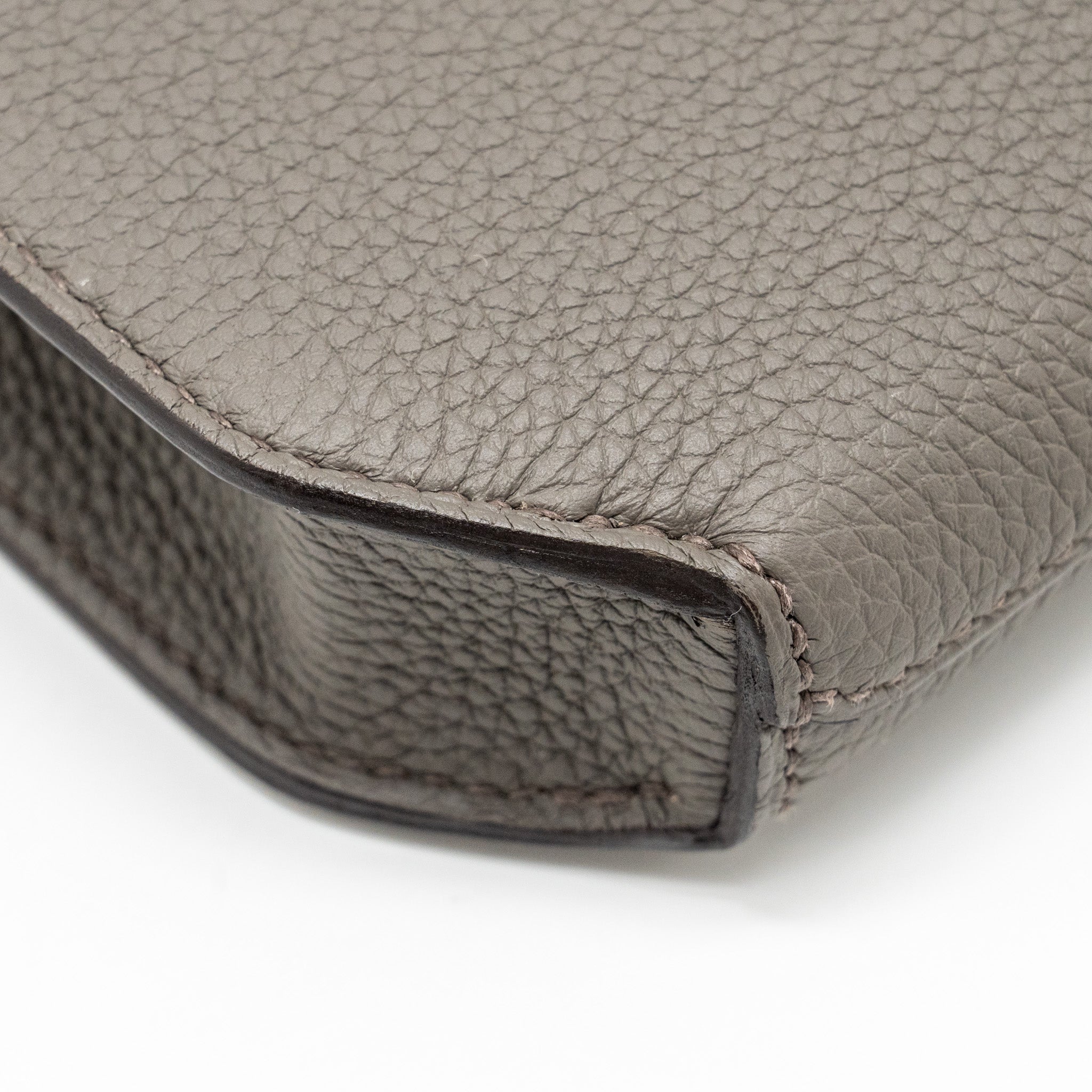 HERMES POCHETTE KELLY DEPECHES 25 TOGO GRIS ETAIN SHW