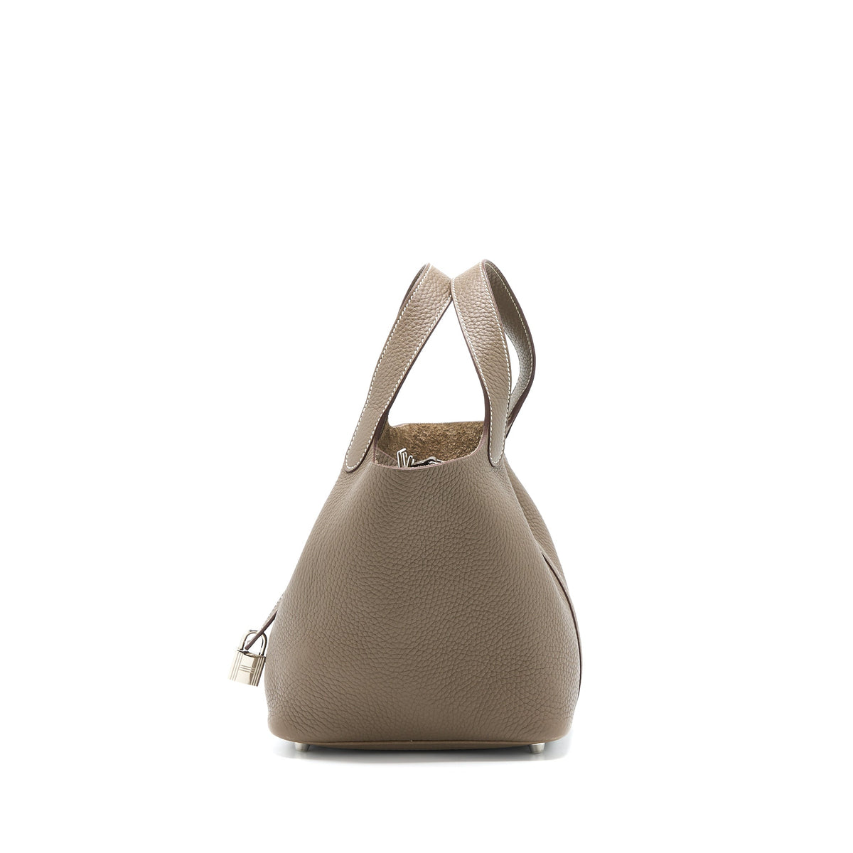 Hermes Picotin 18 Lock Bag Clemence Etoupe SHW