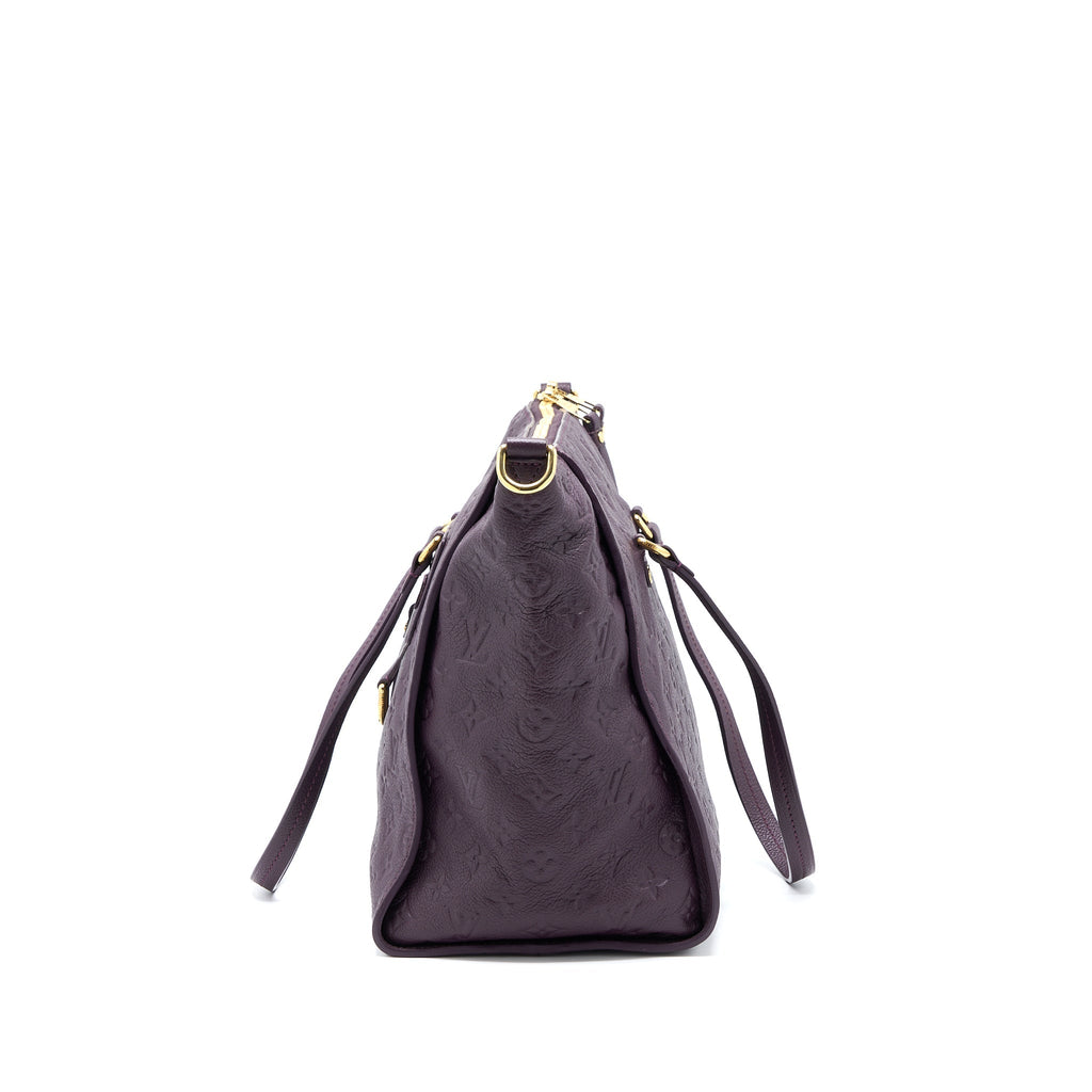 LOUIS VUITTON PETILLANCE TOTE BAG MONOGRAM EMPREINTE DARK PURPLE GHW