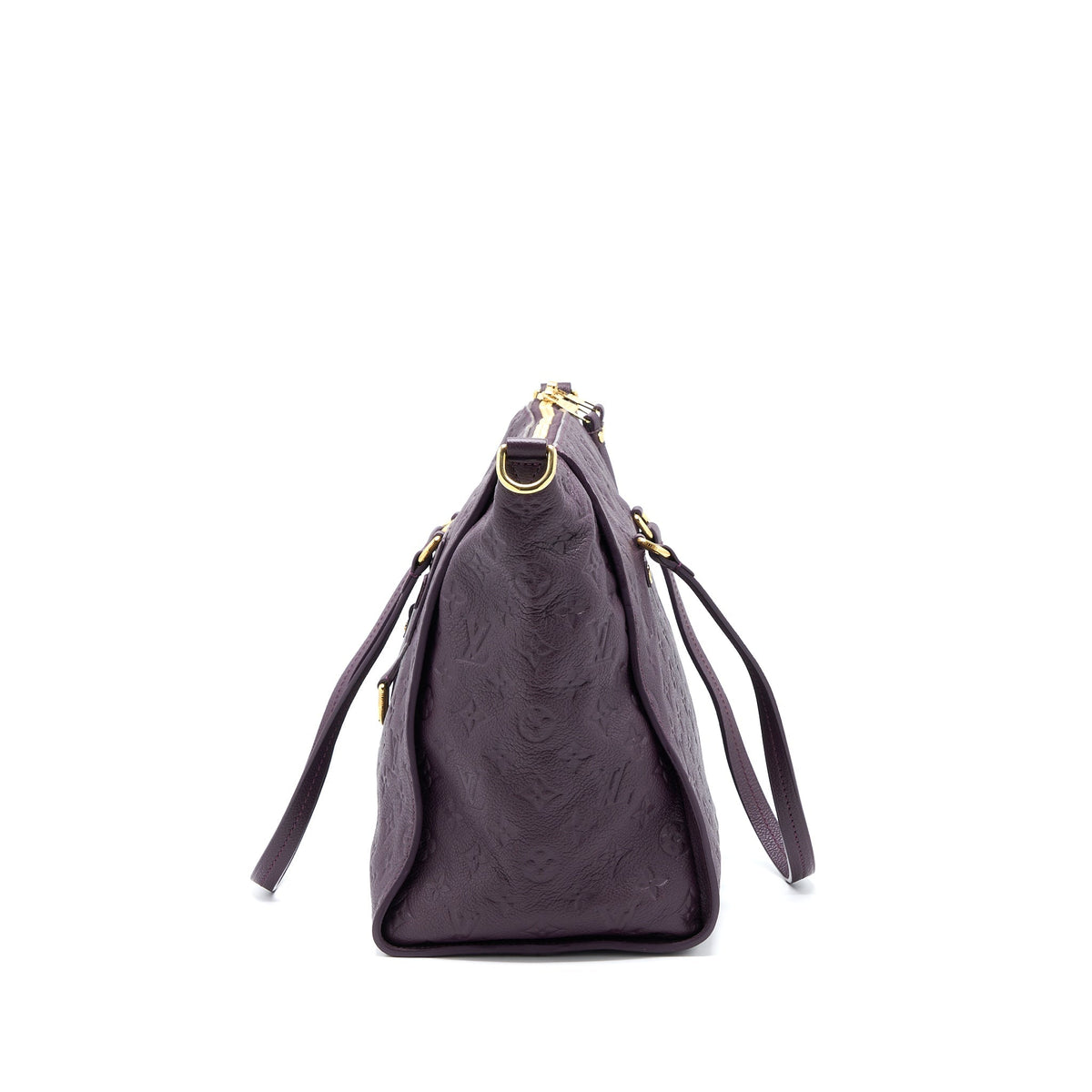 LOUIS VUITTON PETILLANCE TOTE BAG MONOGRAM EMPREINTE DARK PURPLE GHW