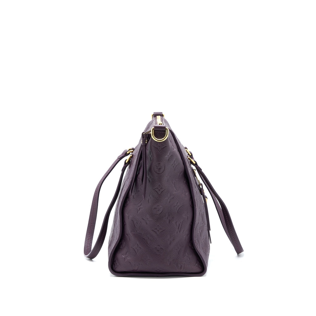 LOUIS VUITTON PETILLANCE TOTE BAG MONOGRAM EMPREINTE DARK PURPLE GHW