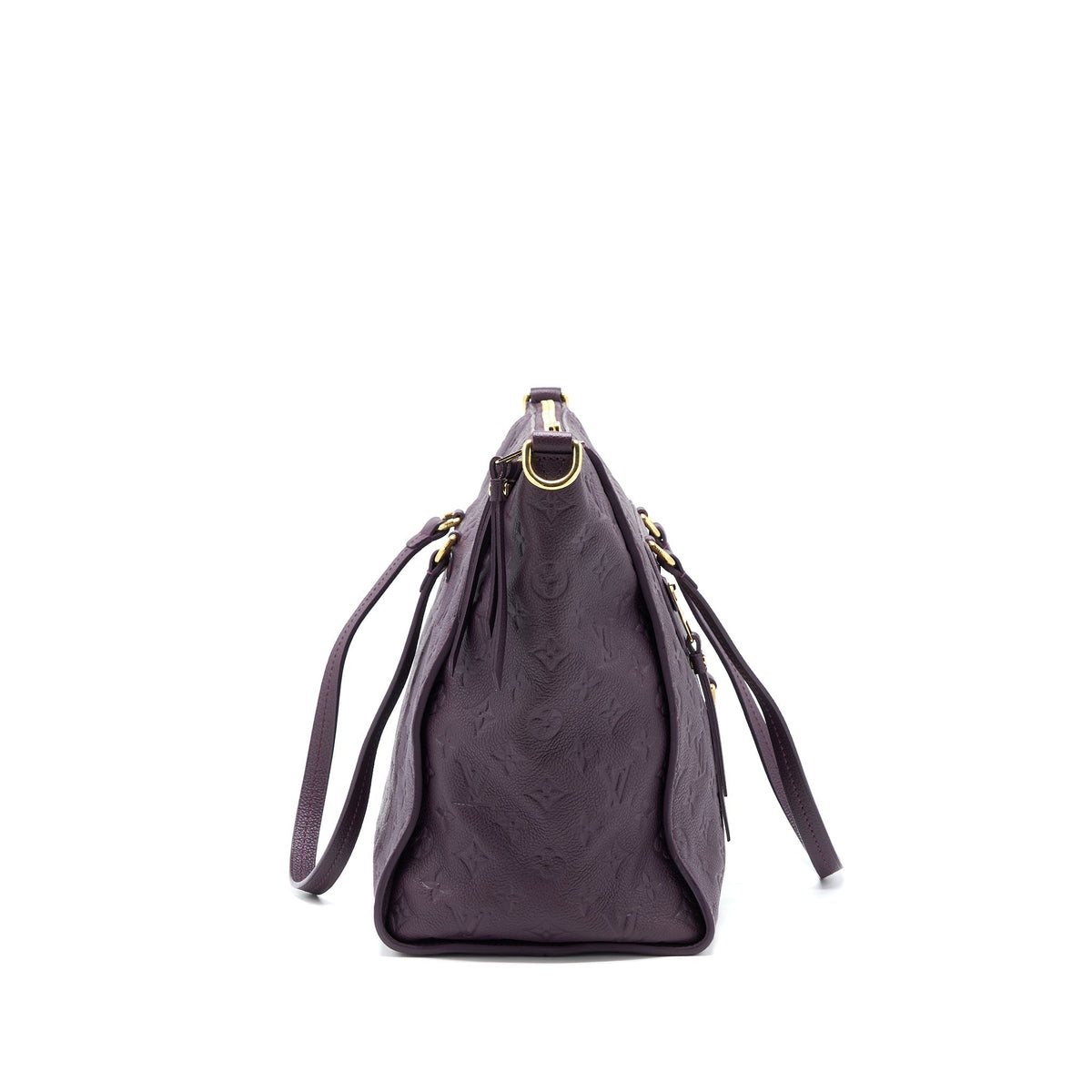 LOUIS VUITTON PETILLANCE TOTE BAG MONOGRAM EMPREINTE DARK PURPLE GHW