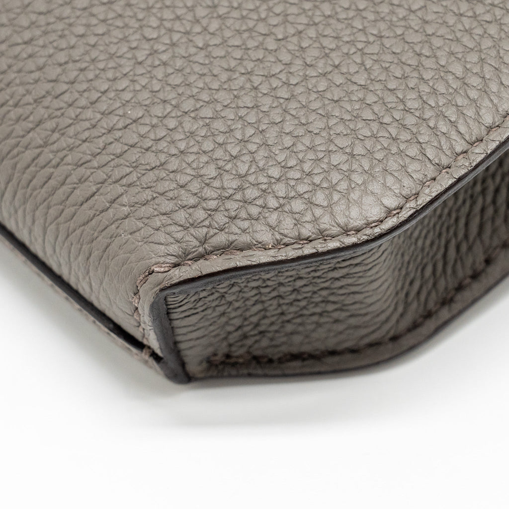 HERMES POCHETTE KELLY DEPECHES 25 TOGO GRIS ETAIN SHW