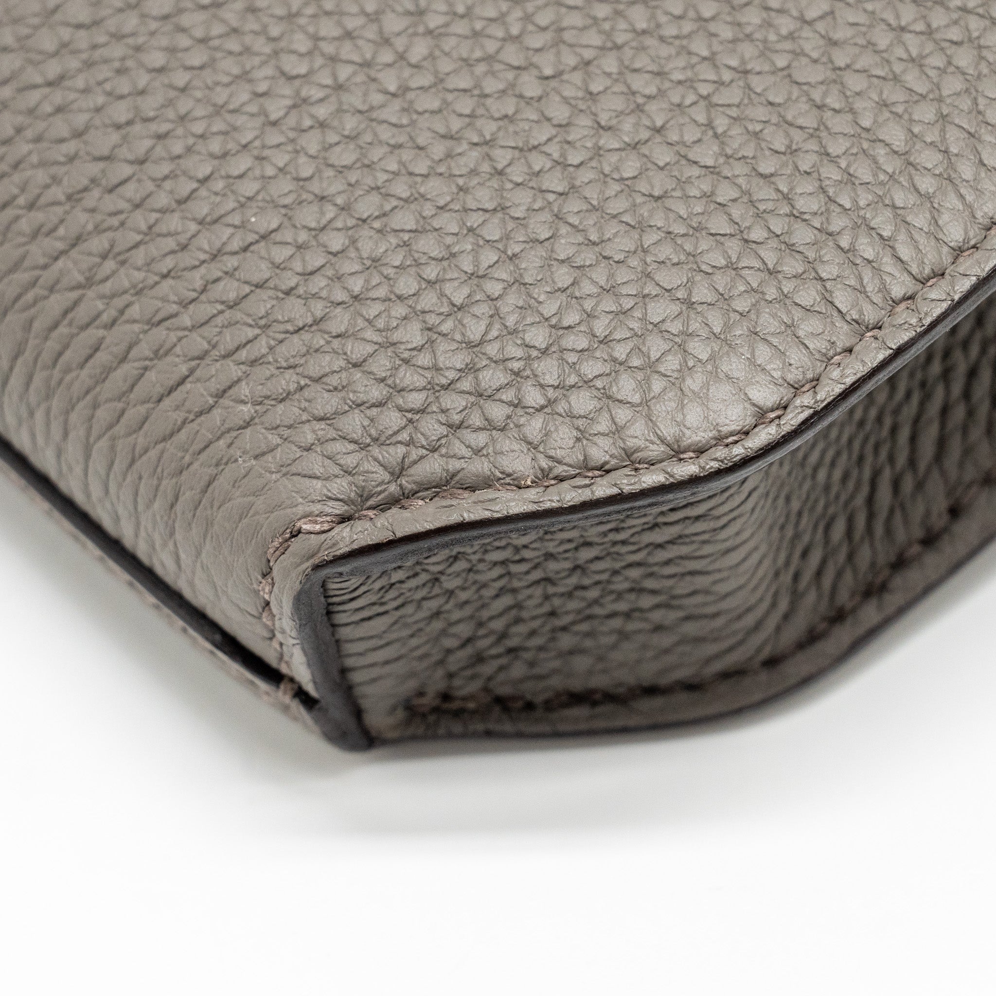 HERMES POCHETTE KELLY DEPECHES 25 TOGO GRIS ETAIN SHW