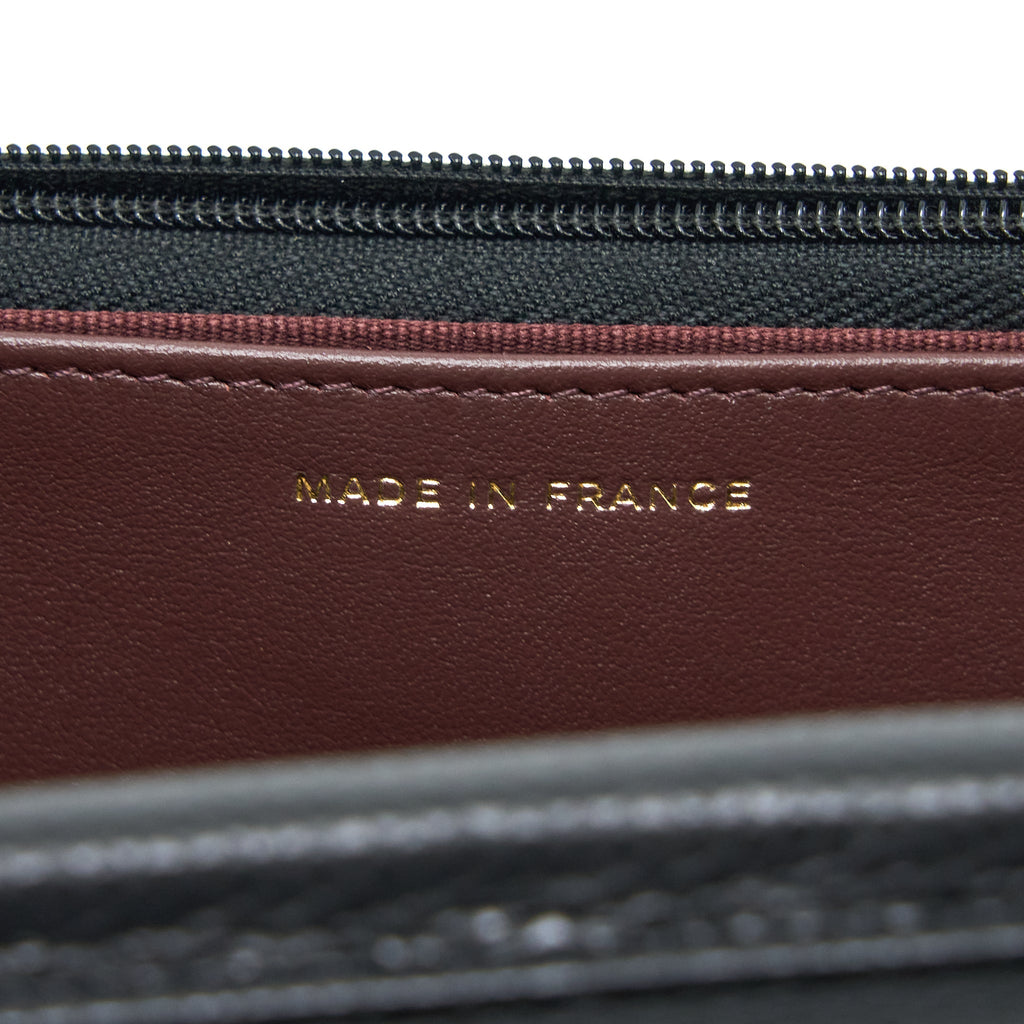 CHANEL CLASSIC WALLET ON CHAIN CAVIAR BLACK GHW (MICROCHIP)