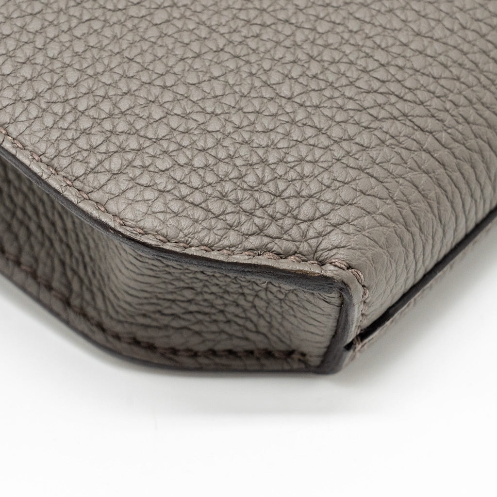 HERMES POCHETTE KELLY DEPECHES 25 TOGO GRIS ETAIN SHW
