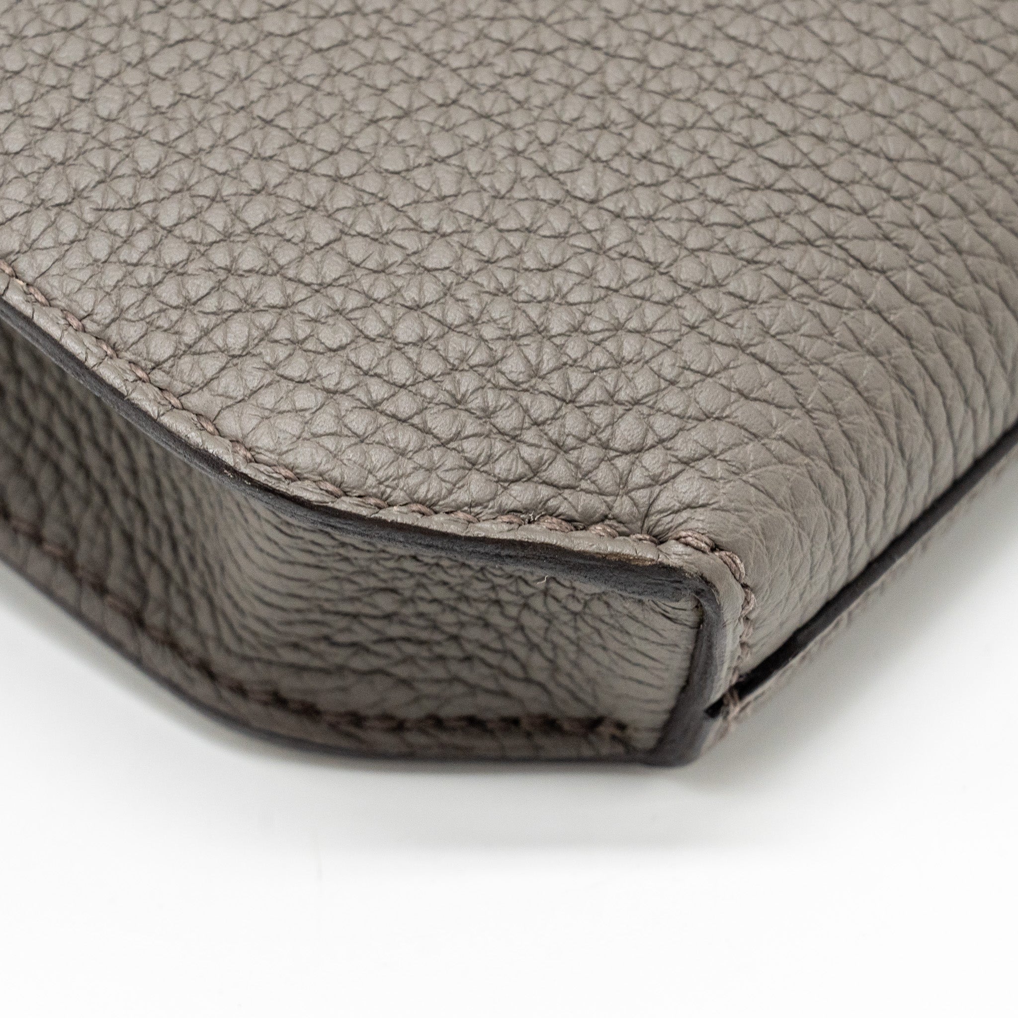 HERMES POCHETTE KELLY DEPECHES 25 TOGO GRIS ETAIN SHW