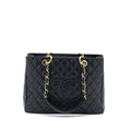 CHANEL GRAND SHOPPING TOTE / GST CAVIAR BLACK GHW