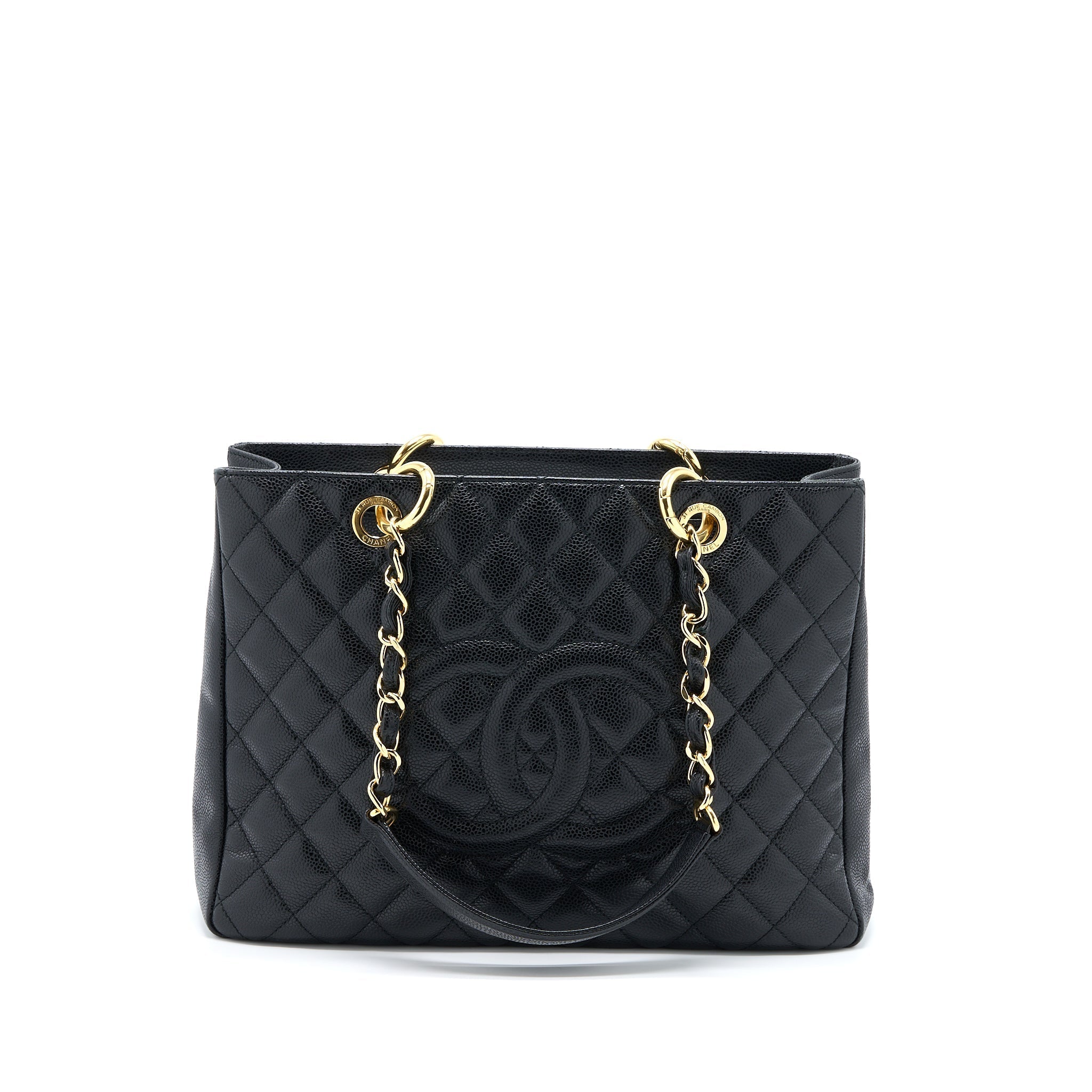CHANEL GRAND SHOPPING TOTE / GST CAVIAR BLACK GHW