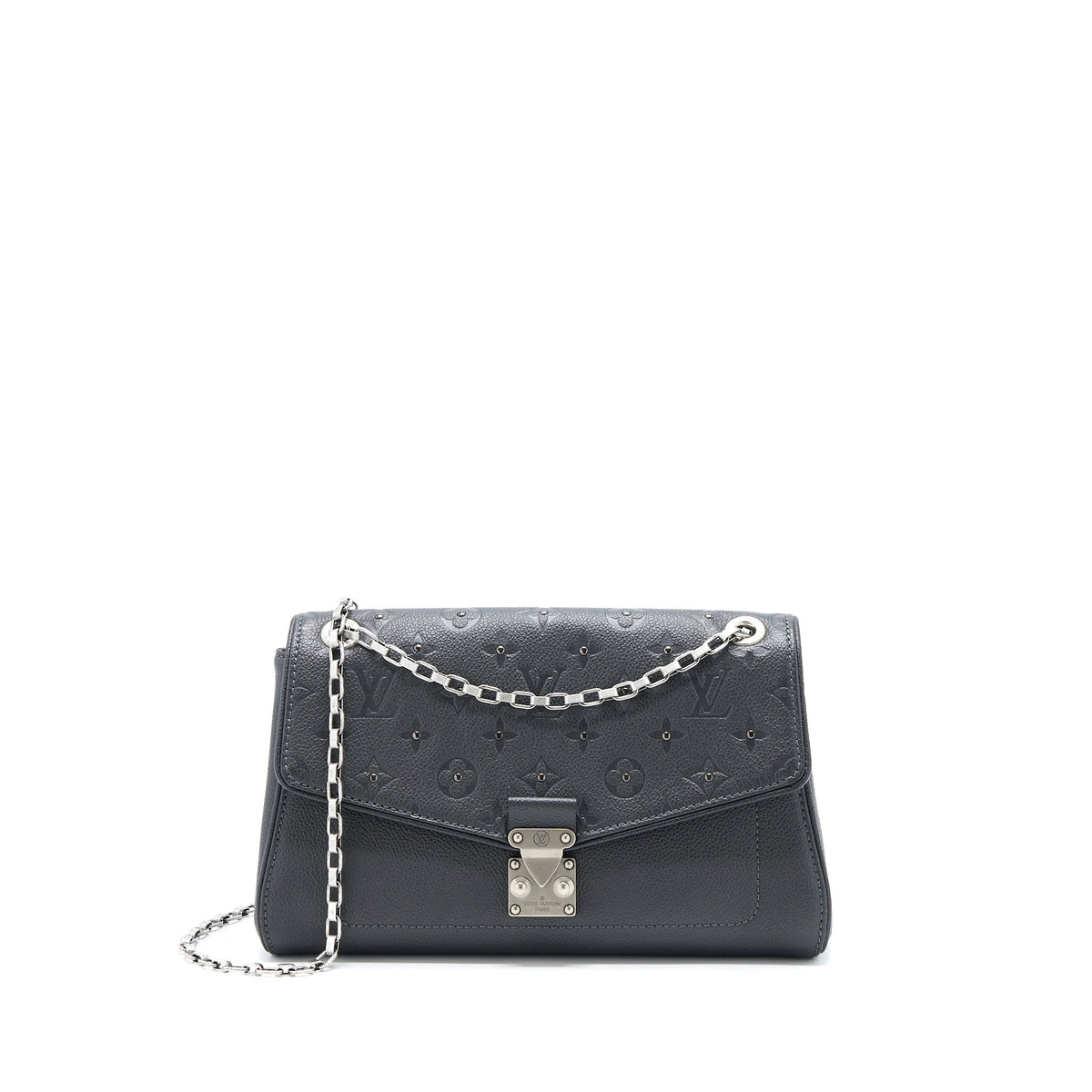 LOUIS VUITTON SAINT GERMAINE CROSSBODY BAG MONOGRAM EMPREINTE BLACK BRUSHED SHW