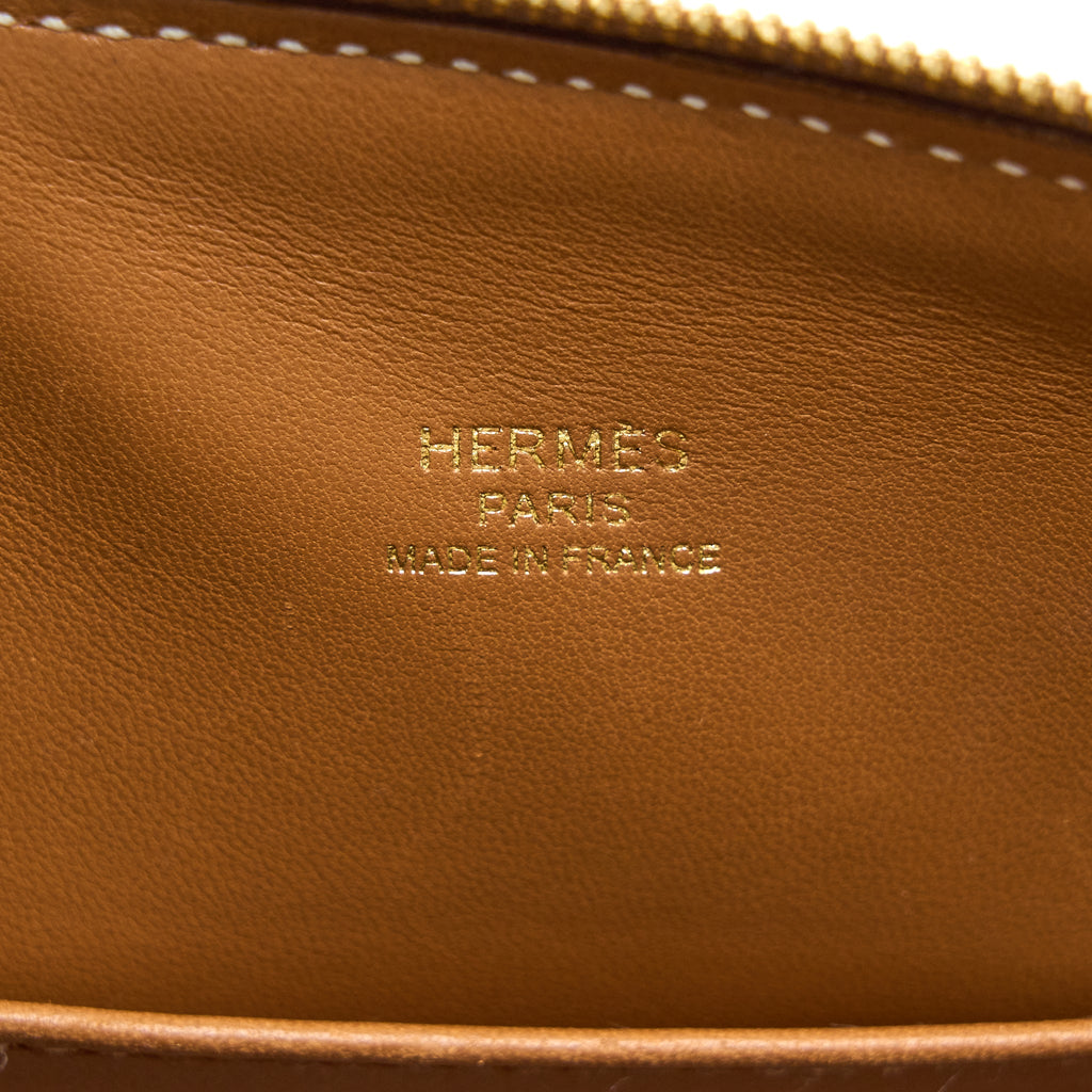 Hermes Mini Bolide Evercolor Gold GHW